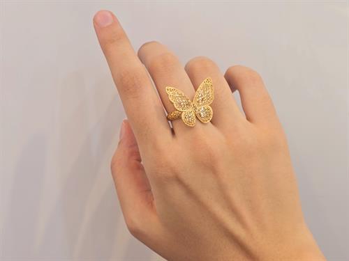 خرید آنلاین انگشتر زنانه طلای اطلس