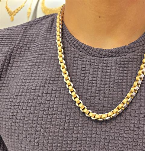 گردنبند مردانه طلای اطلس