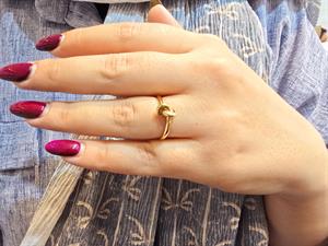 انگشتر زنانه گره