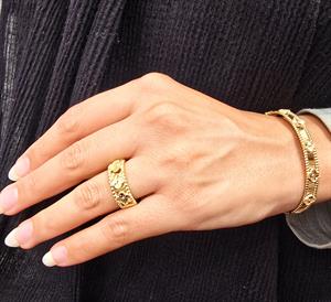 ست طلا دستبند و انگشتر ونکلیف